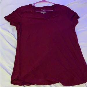 maroon v neck